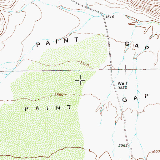 Topographic Map of Paint Gap, TX
