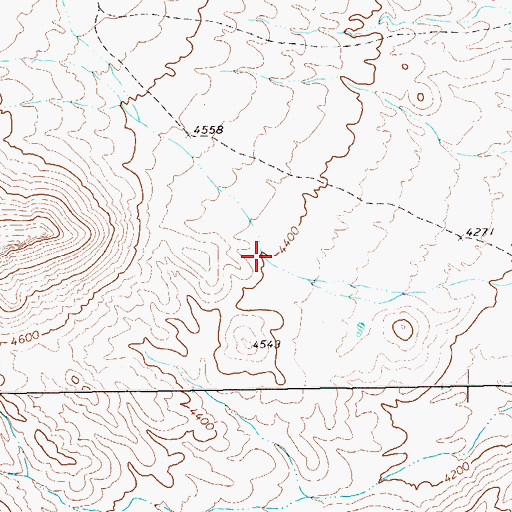 Topographic Map of Pine Canyon, TX