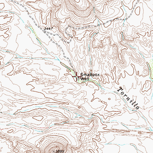Topographic Map of Smallpox Well, TX