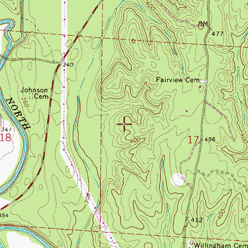 Topographic Map of Wilsons School (historical), AL