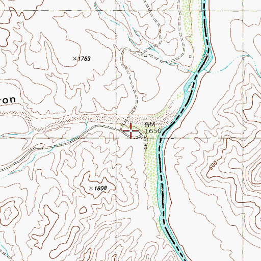 Topographic Map of Mouth of the Maravillas, TX