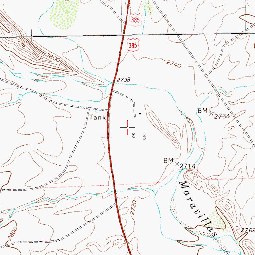 Topographic Map of Double Mills, TX
