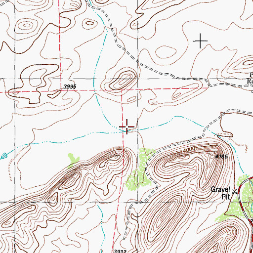 Topographic Map of Cartwright Draw, TX