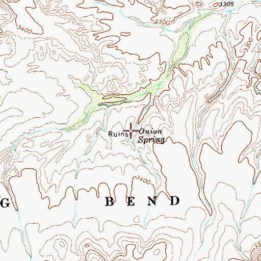 Topographic Map of Stillwell Ranch (historical), TX
