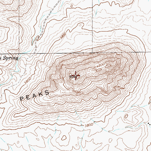 Topographic Map of East Corazon Peak, TX