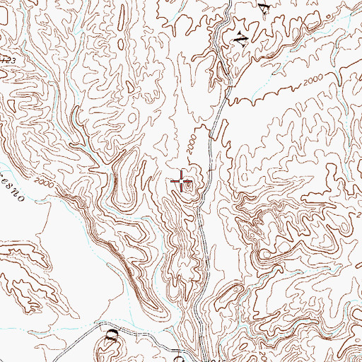 Topographic Map of Iron Mountain, TX