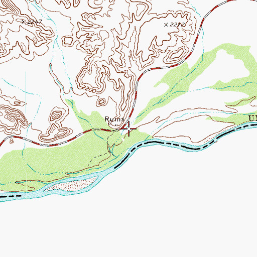 Topographic Map of Rancho Estelle (historical), TX