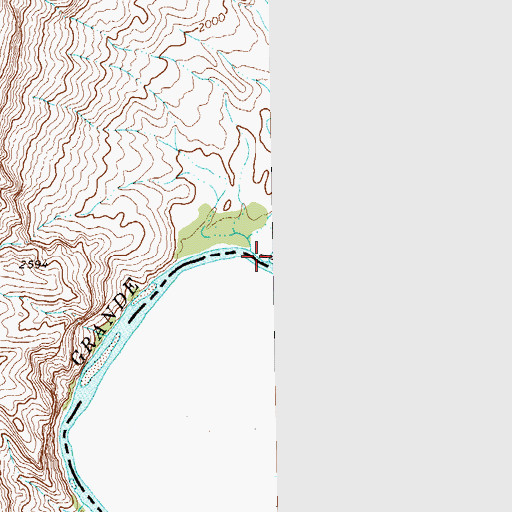 Topographic Map of Heath Creek, TX