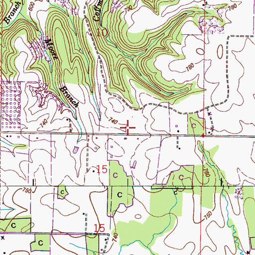 Topographic Map of Athens Water Treatment Plant, AL
