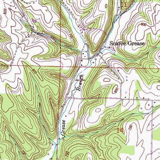 Topographic Map of Bassham Church (historical), AL