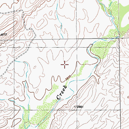 Topographic Map of Bennett Place (historical), TX