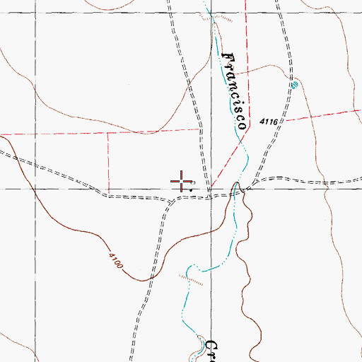 Topographic Map of Bennett Place (historical), TX