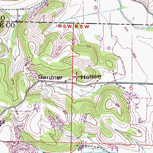 Topographic Map of Clifton (historical), AL