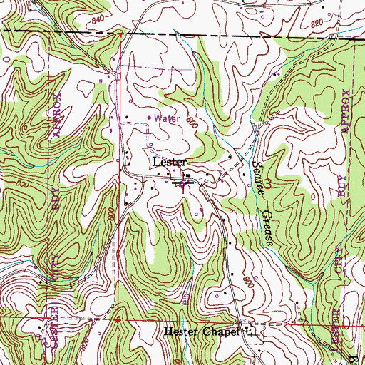 Topographic Map of Doctor D E Jackson Memorial Hospital (historical), AL