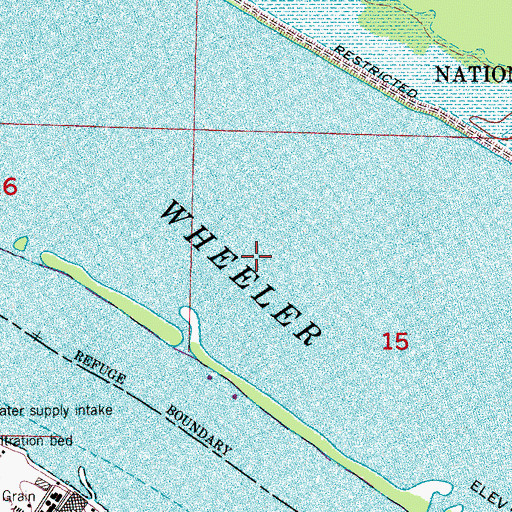Topographic Map of Goose Pond (historical), AL