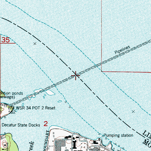 Topographic Map of Heints Bar, AL
