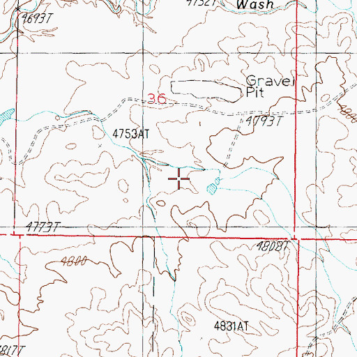 Topographic Map of Wildcat Canyon, AZ