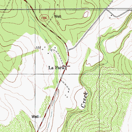 Topographic Map of La Para, TX