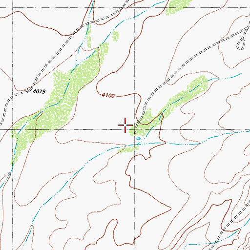 Topographic Map of McFarland Place, TX