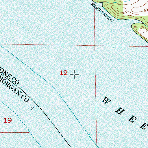 Topographic Map of Mason Island (historical), AL