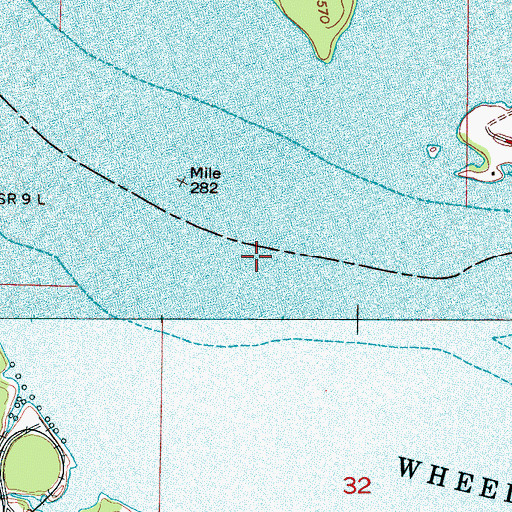 Topographic Map of Nances Reef (historical), AL
