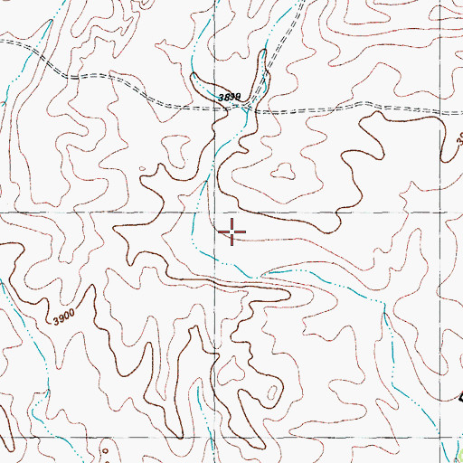 Topographic Map of Old Edith Lochausen Place, TX