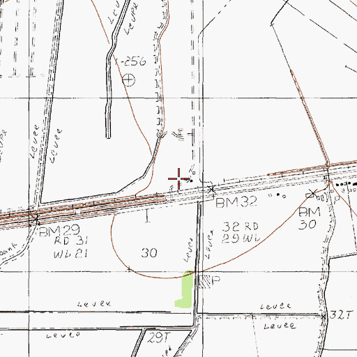 Topographic Map of Pine Island, TX
