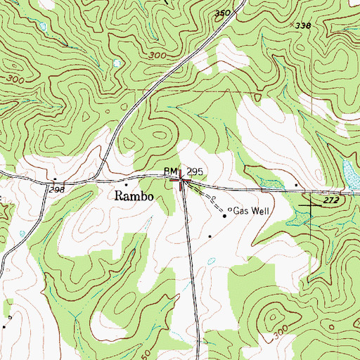 Topographic Map of Rambo, TX
