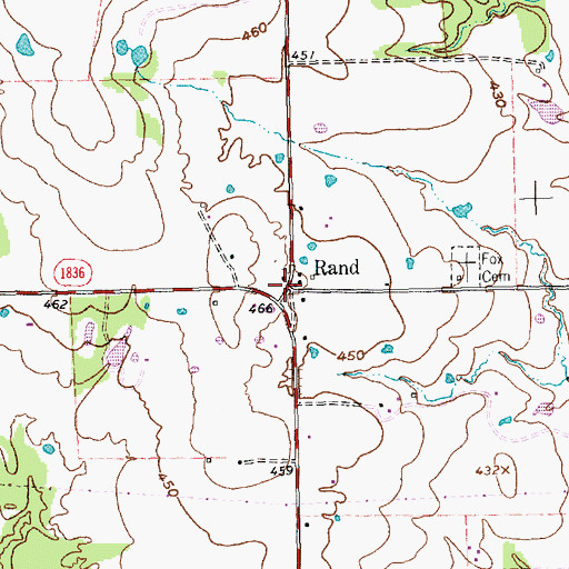 Topographic Map of Rand, TX