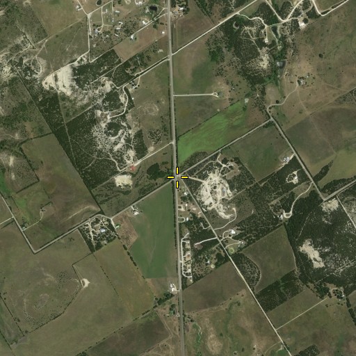 Aerial/Satellite Image of Seven Knobs, TX