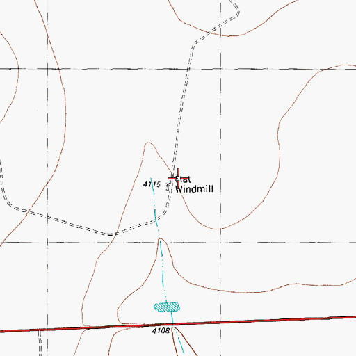 Topographic Map of Shoemaker Place, TX