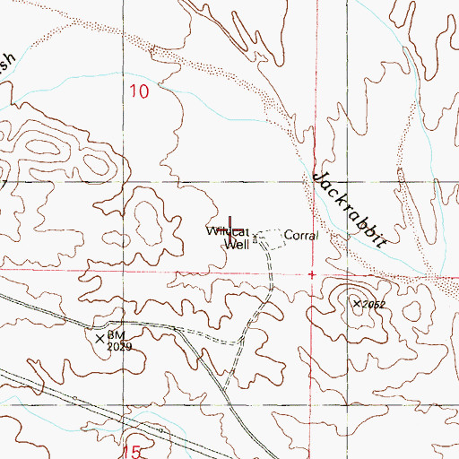 Topographic Map of Wildcat Well, AZ