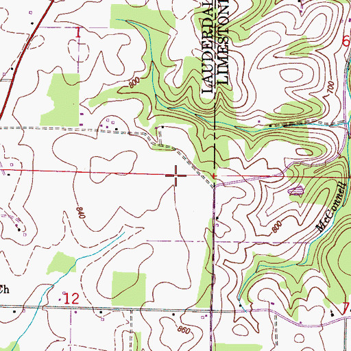 Topographic Map of Union Hill Cemetery, AL
