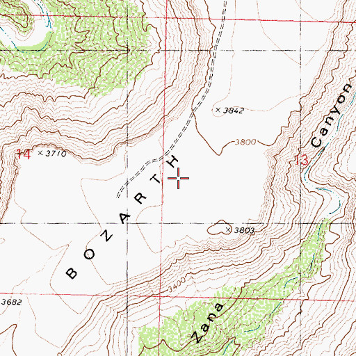 Topographic Map of Wilder Mesa, AZ