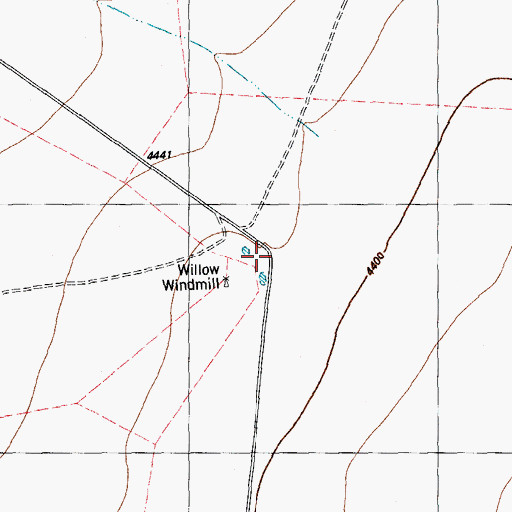 Topographic Map of Youngblood Place, TX