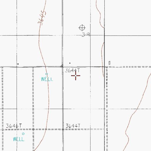 Topographic Map of Brownfeld Corner, TX