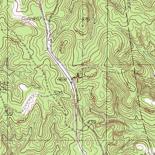 Topographic Map of Duff, TX
