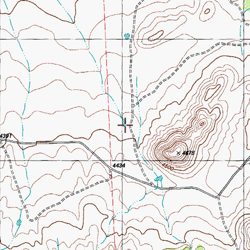 Topographic Map of Edwards Place, TX