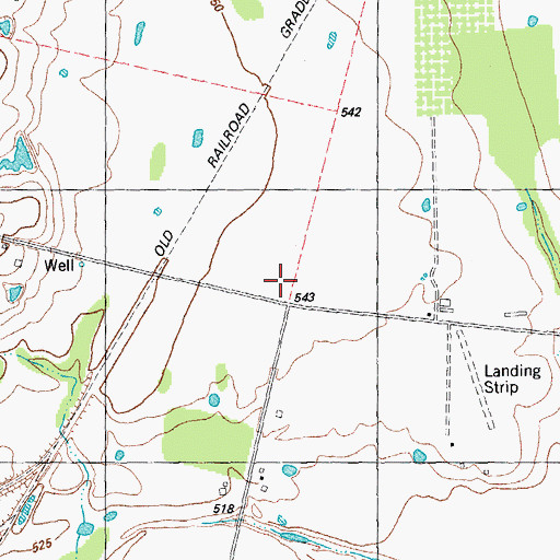 Topographic Map of Gover, TX