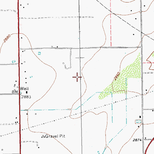 Topographic Map of Guild, TX