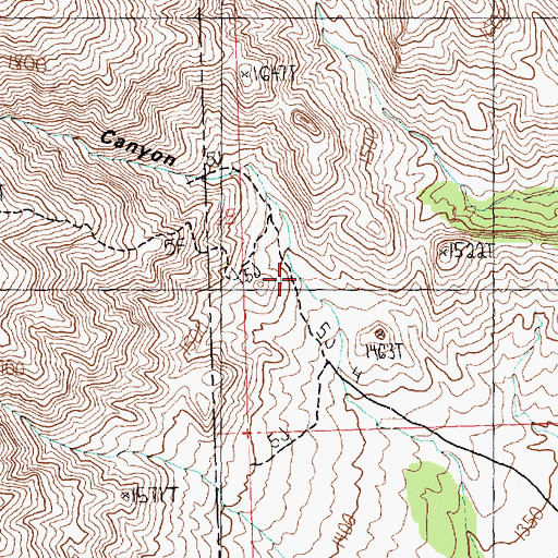 Topographic Map of Big Springs Canyon, AZ