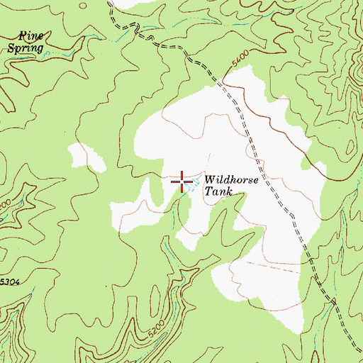 Topographic Map of Wildhorse Tank, AZ