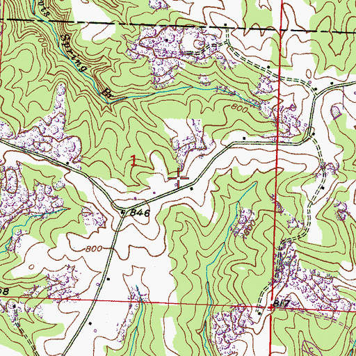 Topographic Map of Mount Carmel Church, AL