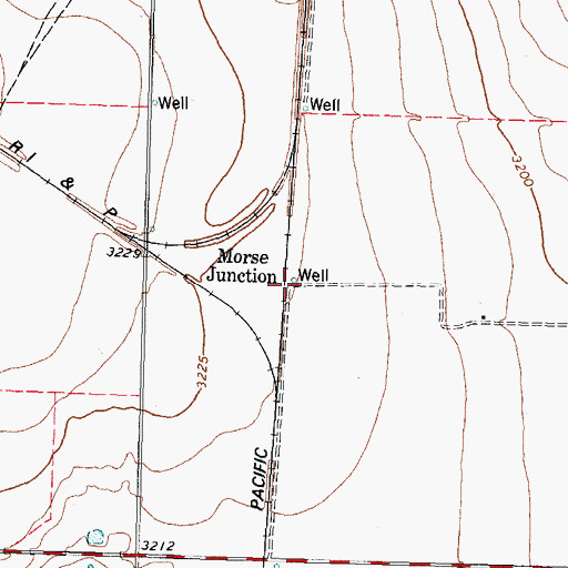 Topographic Map of Morse Junction, TX