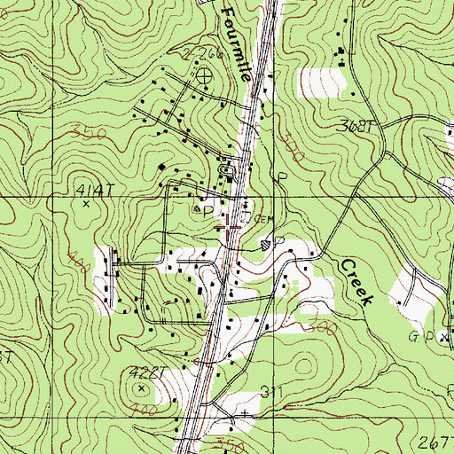 Topographic Map of New Blox, TX
