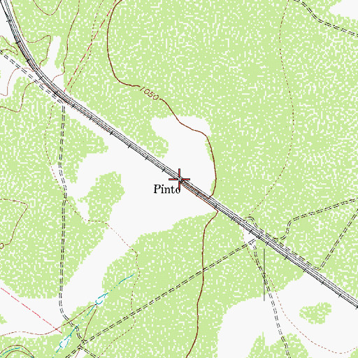 Topographic Map of Pinto, TX