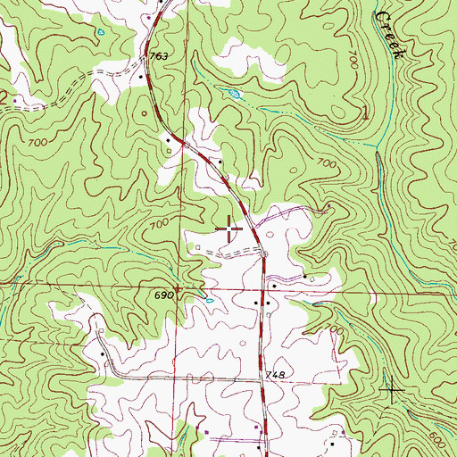 Topographic Map of Palmer Cemetery, AL