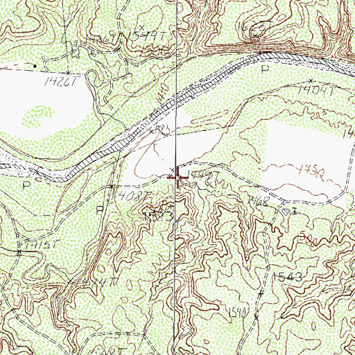 Topographic Map of Seven L Crossing, TX