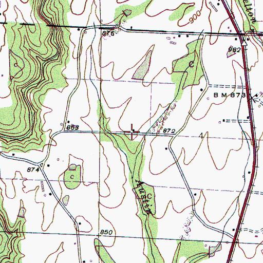 Topographic Map of Resolute School (historical), AL