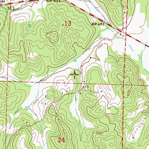 Topographic Map of Smith Temple Church, AL